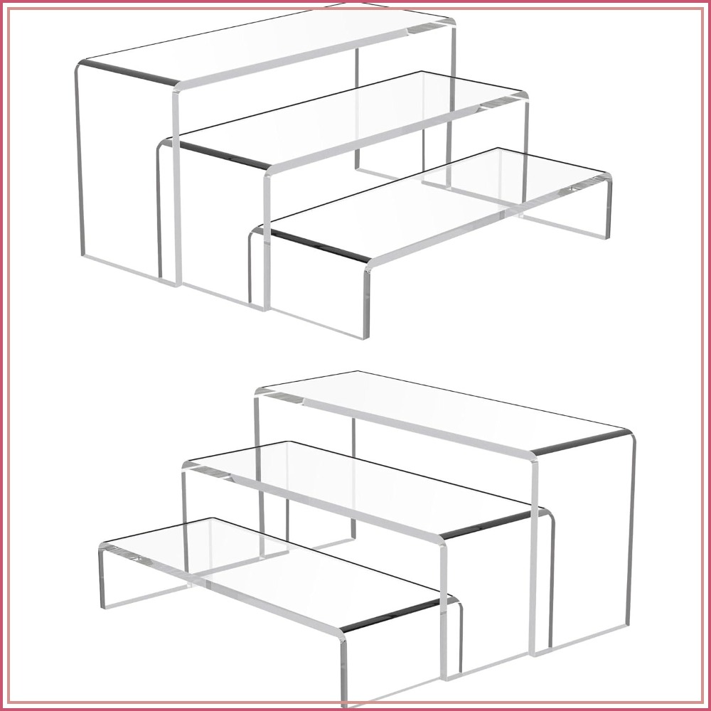 Cupcake Stand Tier - 6'lı Şeffaf Cupcake Teşhir Standı, Takı,
