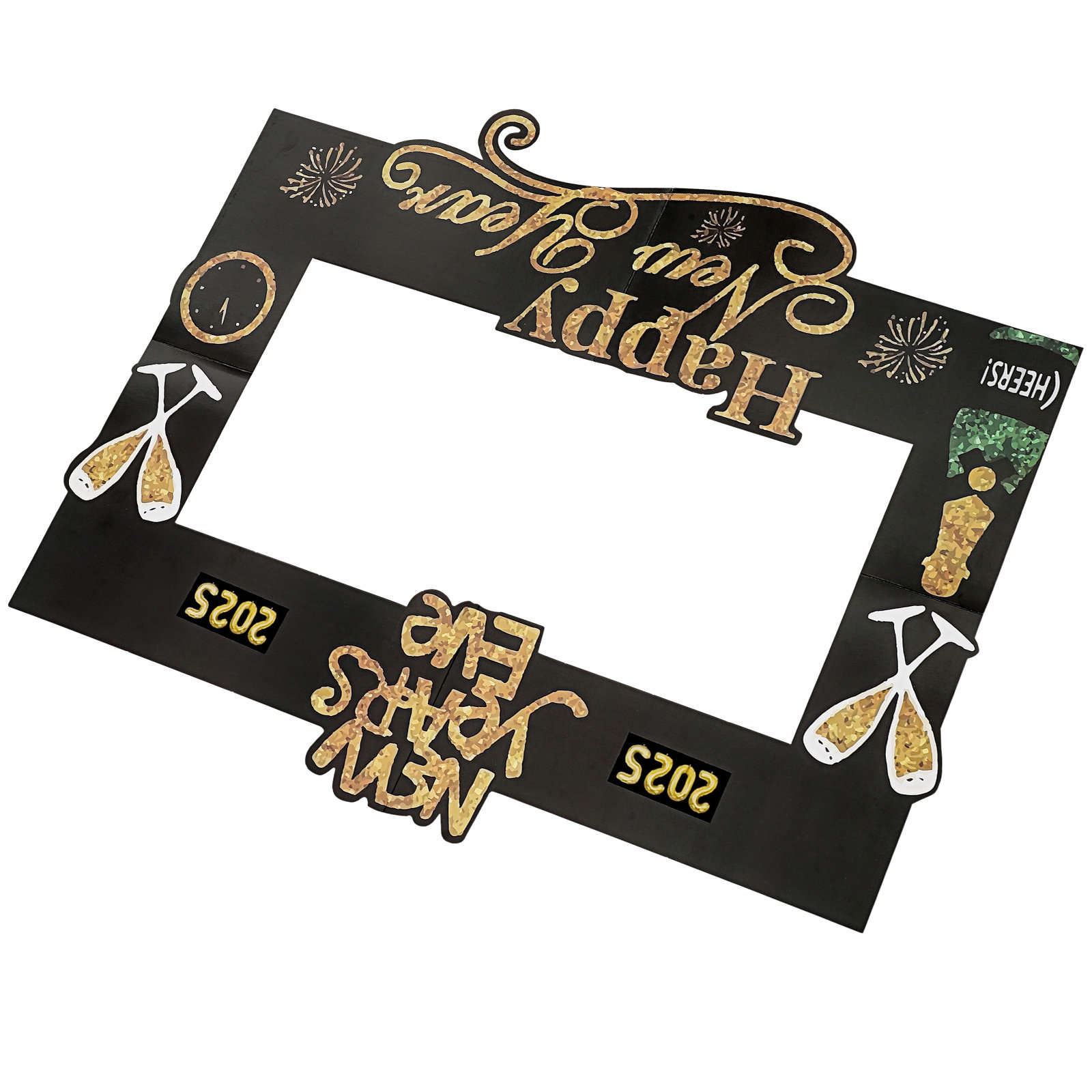 Photo Booth Frame - 2025 Yeni Yıl Fotoğraf Aksesuarı El