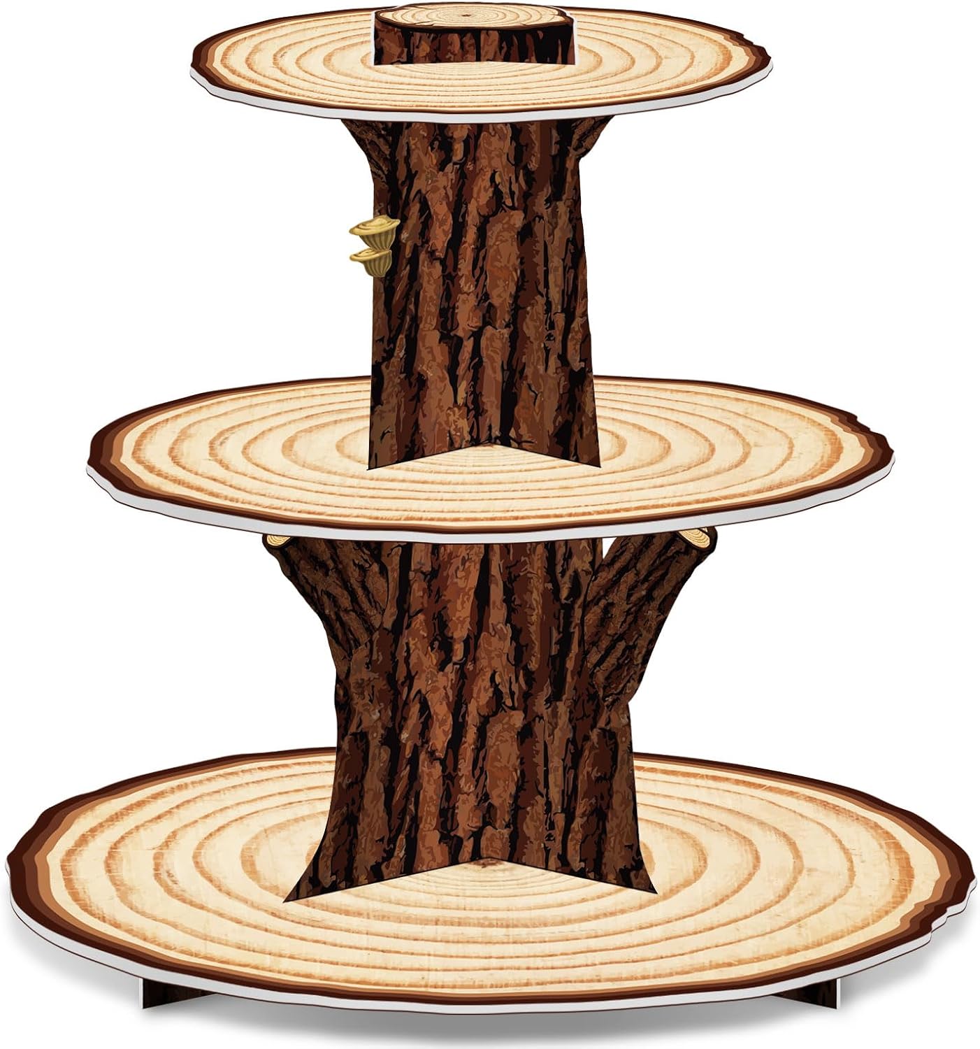 Cupcake Stand Tier - Ahşap Kek Standı Dekorasyon 3 Katmanlı