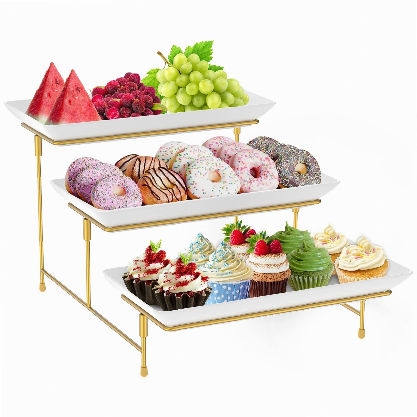 3 Katlı Servis Standı Seti Mey - Cupcake Stand Tier incelemesi ve fiyatı