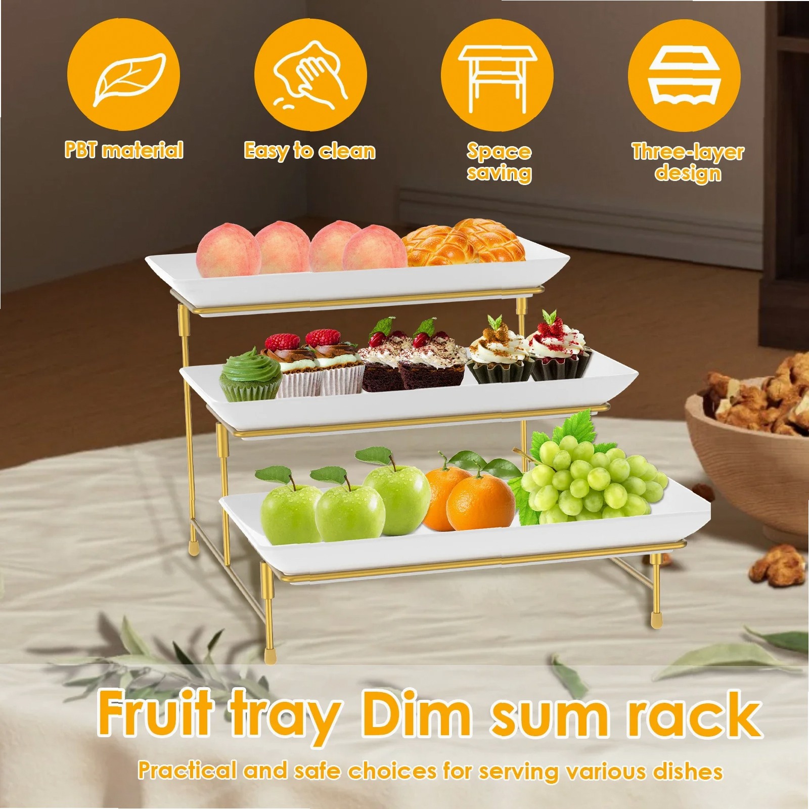 3 Katlı Servis Standı Seti Mey - Cupcake Stand Tier incelemesi ve fiyatı