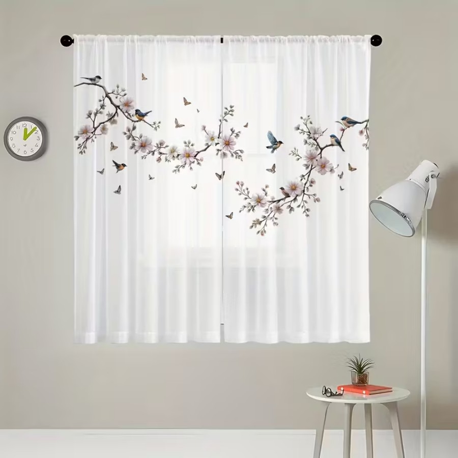 2 Adet Dijital Baskı Şeffaf Pe - Flower Wall Panel incelemesi ve fiyatı