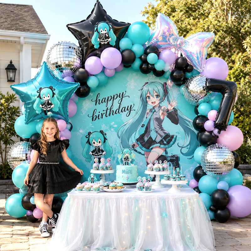 Hatsune Miku Sanal Şarkıcı Bal - Balloon Arch Kit incelemesi ve fiyatı