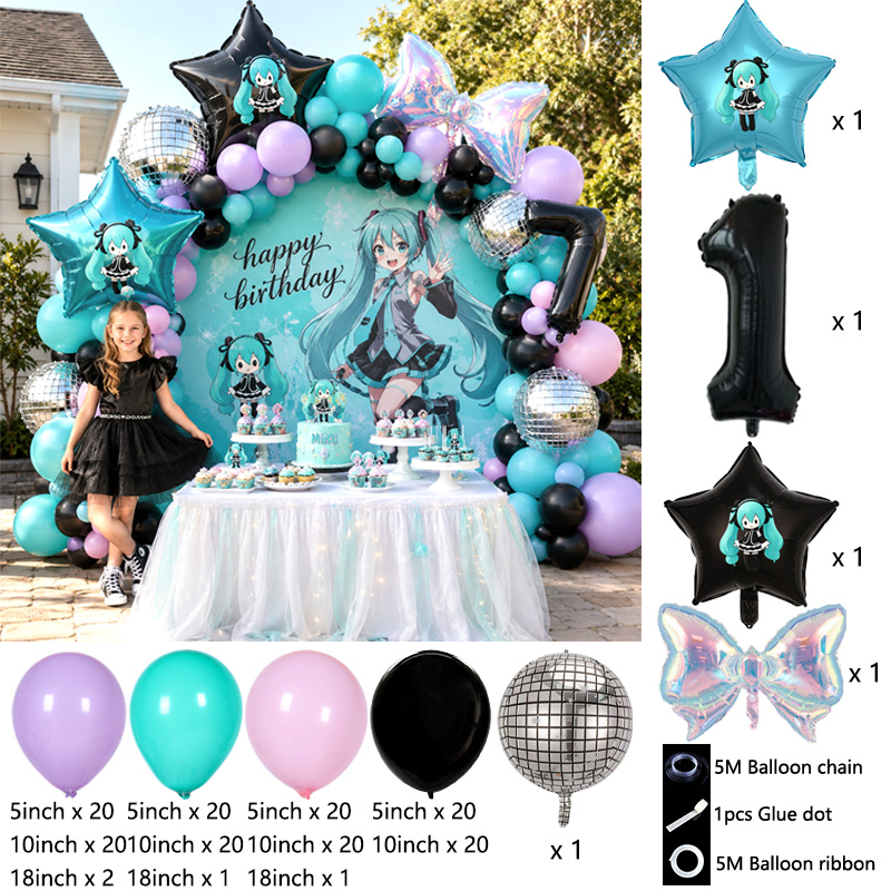 Hatsune Miku Sanal Şarkıcı Bal - Balloon Arch Kit incelemesi ve fiyatı