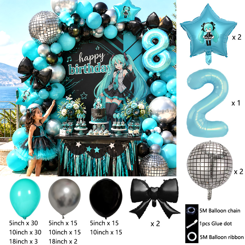 Hatsune Miku Sanal Şarkıcı Bal - Balloon Arch Kit incelemesi ve fiyatı