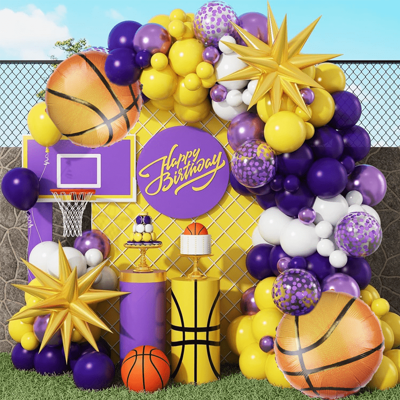110 adet Mor ve Sarı Balon Çel - Balloon Arch Kit incelemesi ve fiyatı