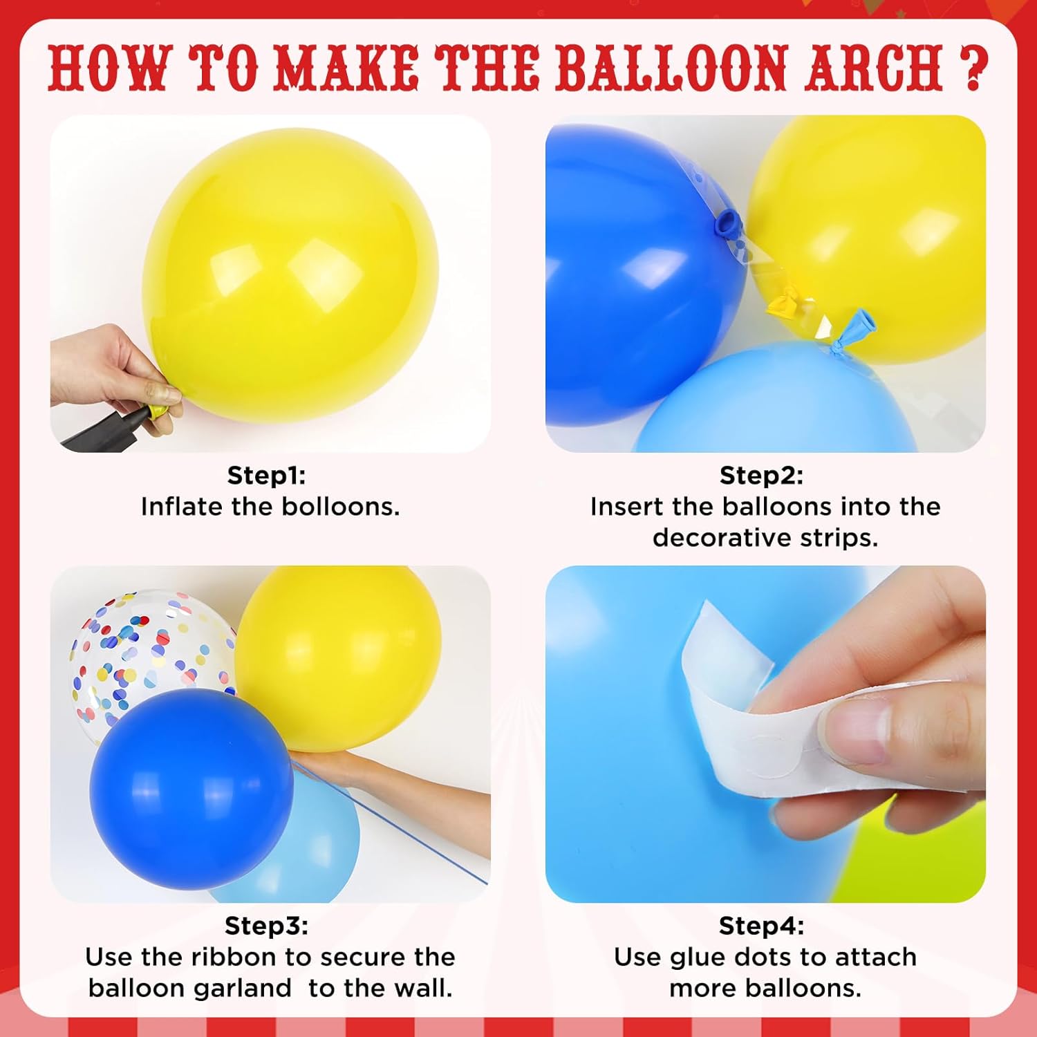 Mavi Kırmızı Sarı Gökkuşağı Ba - Balloon Arch Kit incelemesi ve fiyatı