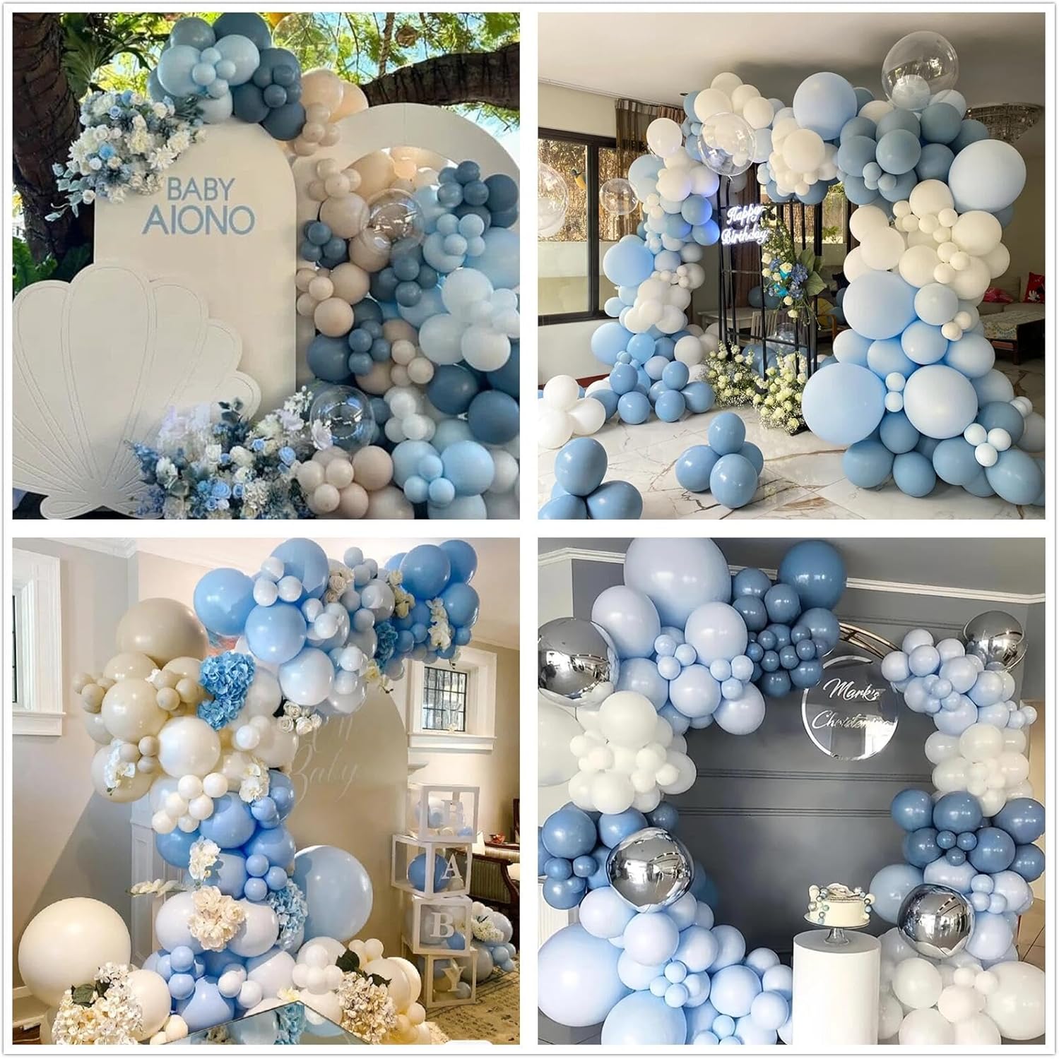 Toz Mavisi Kum Beyazı Lateks B - Balloon Arch Kit incelemesi ve fiyatı