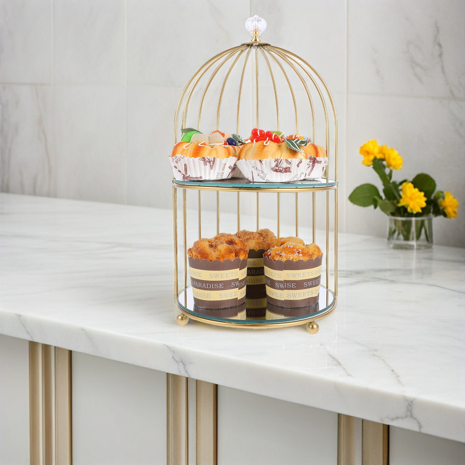 Kuş Kafesi Çok Katlı Tatlı Sta - Cupcake Stand Tier incelemesi ve fiyatı