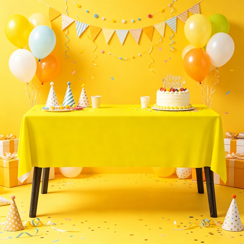 Sarı Masa Örtüsü Peçete Seti T - Table Cloth Disposable incelemesi ve fiyatı