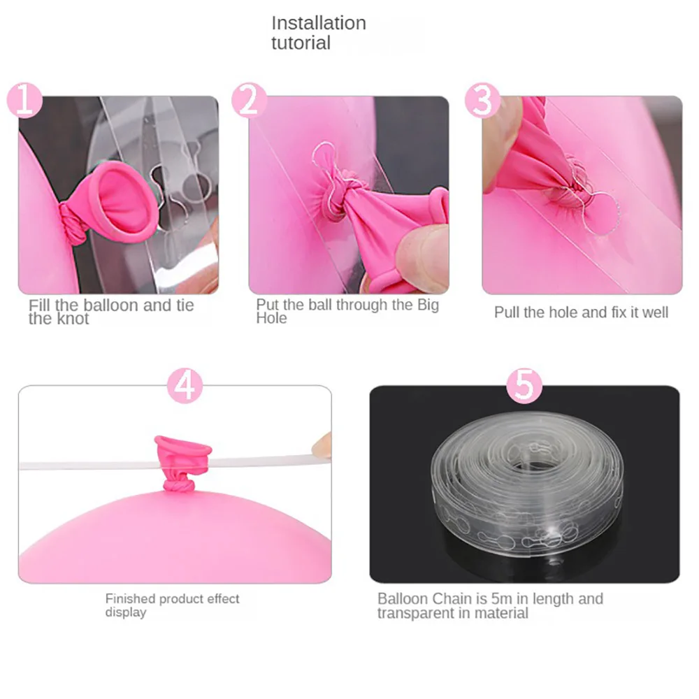 5 M Şeffaf Balon Zincir Şerit  - Balloon Arch Kit incelemesi ve fiyatı