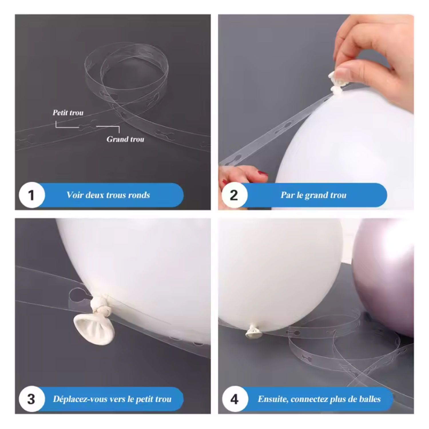 104 adet Mavi ve Beyaz Balon K - Balloon Arch Kit incelemesi ve fiyatı