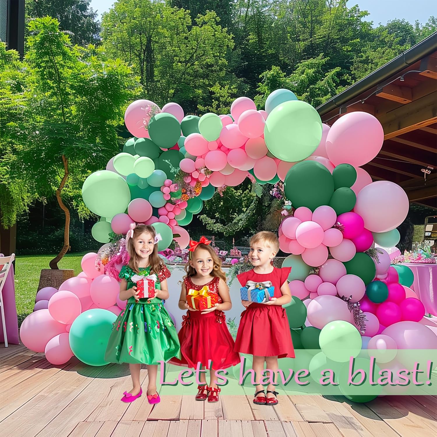 107 Adet Sıcak Pembe Yeşil Bal - Balloon Arch Kit incelemesi ve fiyatı